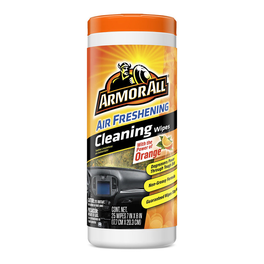 Armor All Air Freshening with Power of Orange Cleaning Wipes, 25 Ea